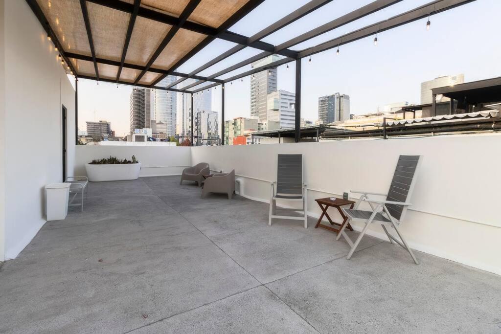 Villa L102 New Studio Apt 1Bdrm 1Bath Ac Rooftop Mexiko-Stadt Exterior foto